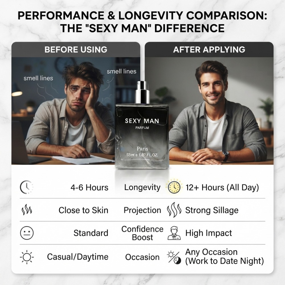 55ML Sexy Man Perfume Long-las - Unique Perfume Fragrance 评论和价格